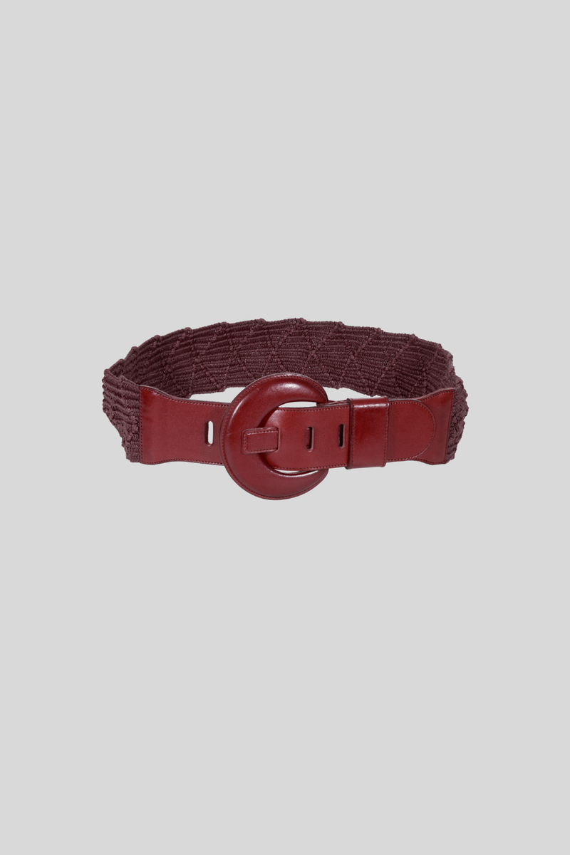 Ceinture En Calf Grainé Bordeaux - Ceintures De Luxe Sur Mesure - Foto 2