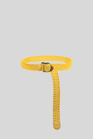 Mikonos Belt in Yellow Cotton Ribbon