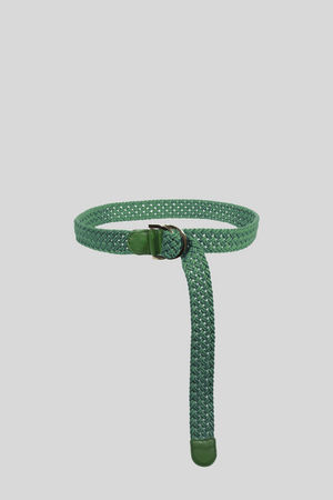 Mikonos Cintura in Nastro Cotone Verde
