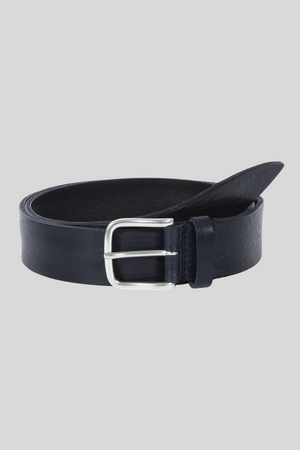 Nettuno Black Leather Belt