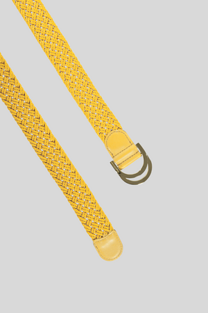 Mikonos Belt in Yellow Cotton Ribbon