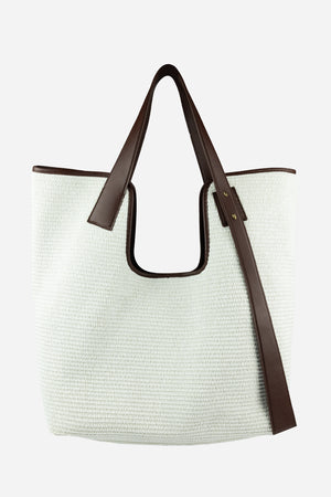 Borsa Sandy Shopper Bianco