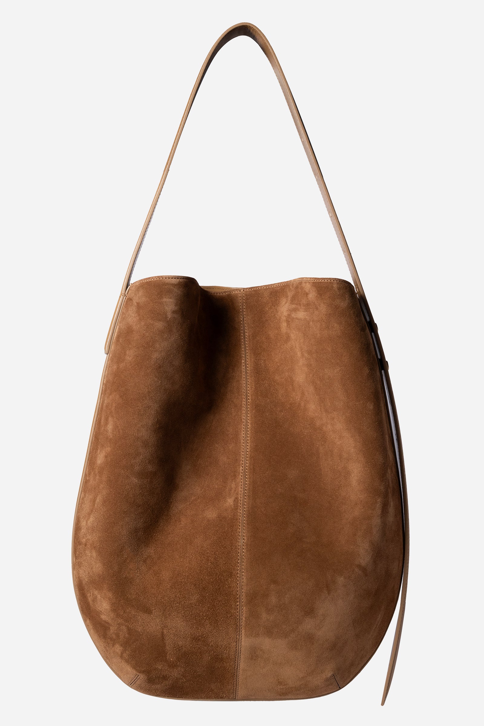 Borsa Zoe in Suede Sigaro