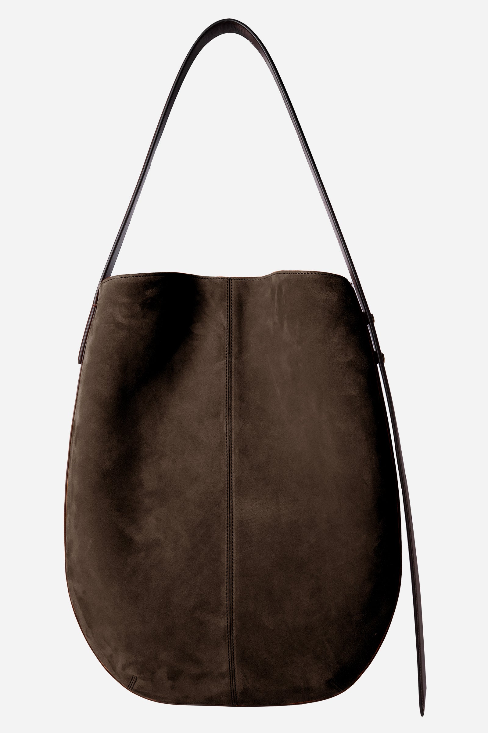 Borsa Zoe in Suede Ebano