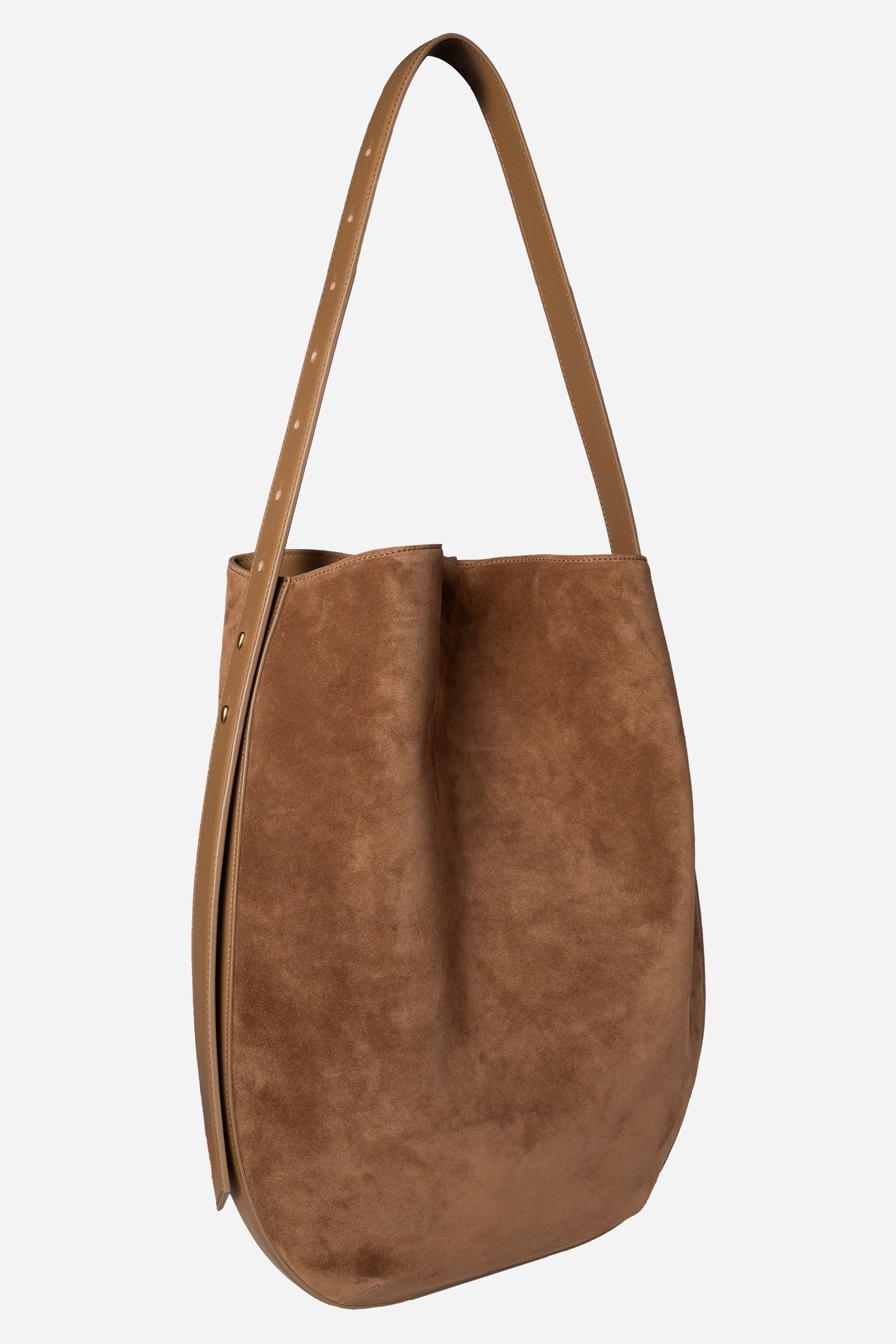 Borsa Zoe in Suede Sigaro