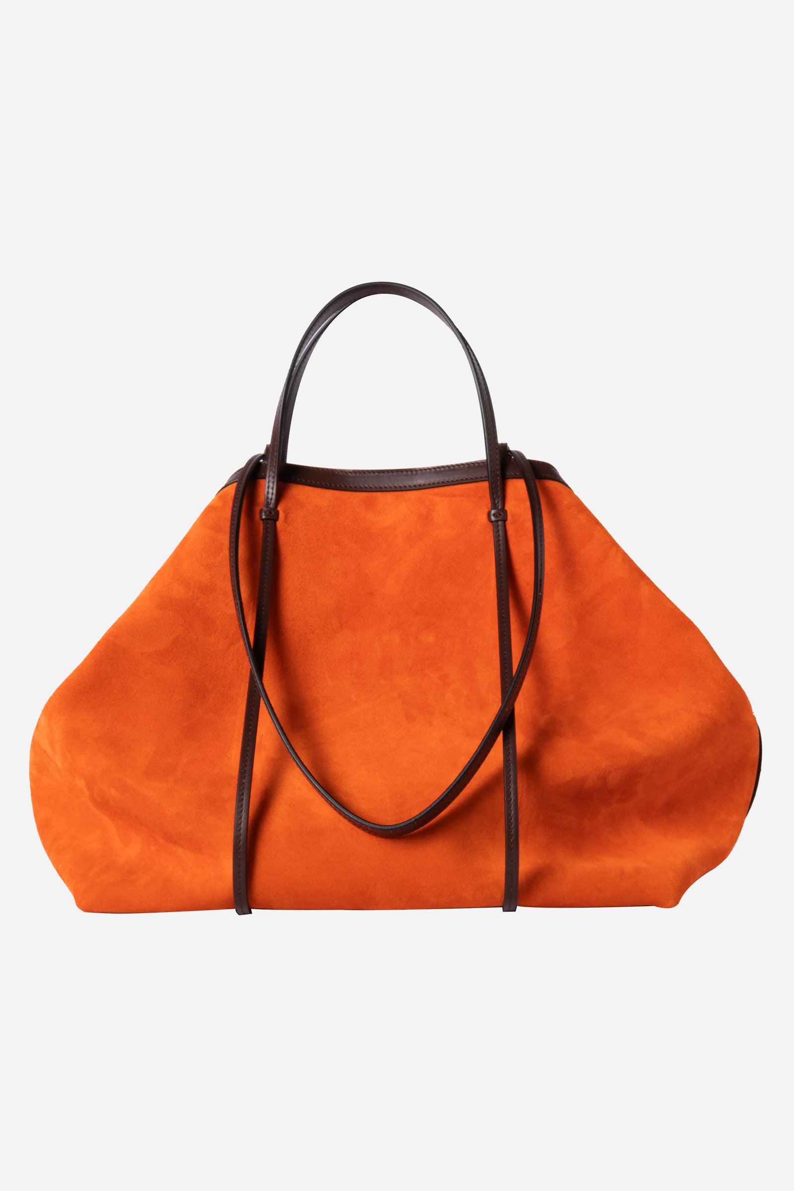 Borsa Alma in pelle scamosciata Arancio
