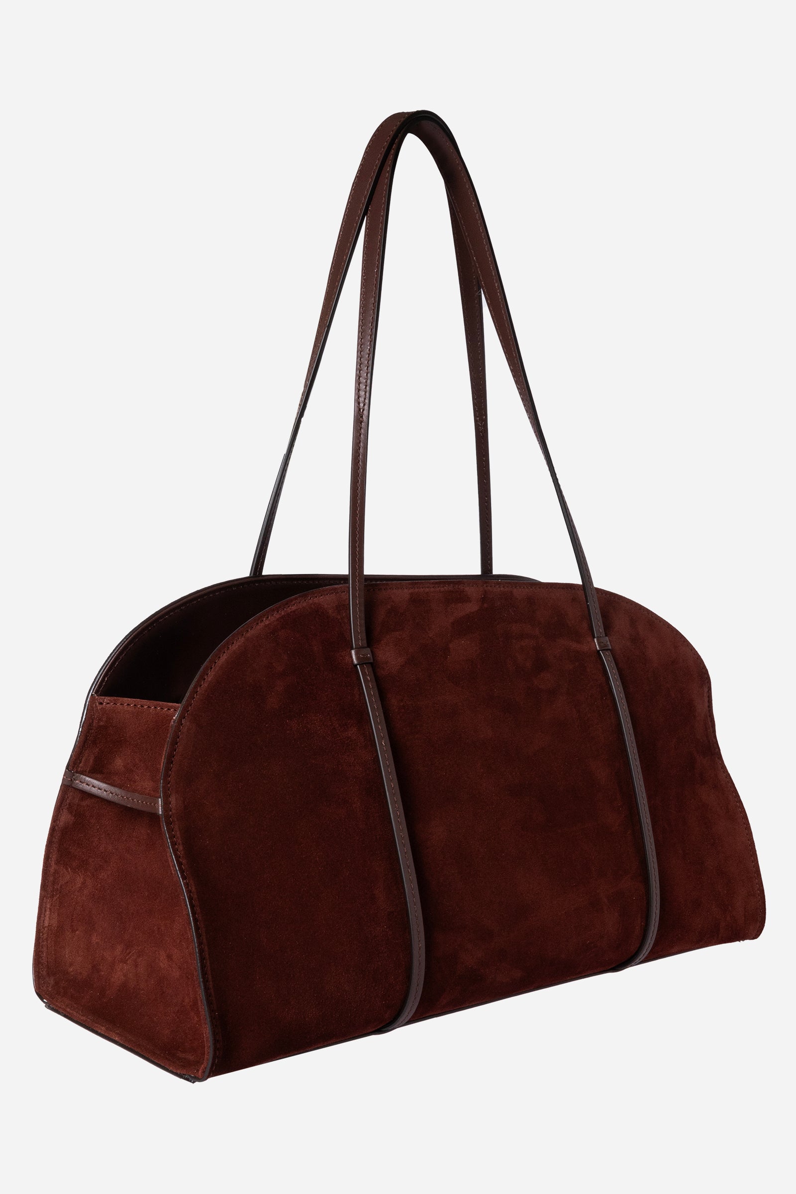 Borsa Jacqueline in Suede Wood