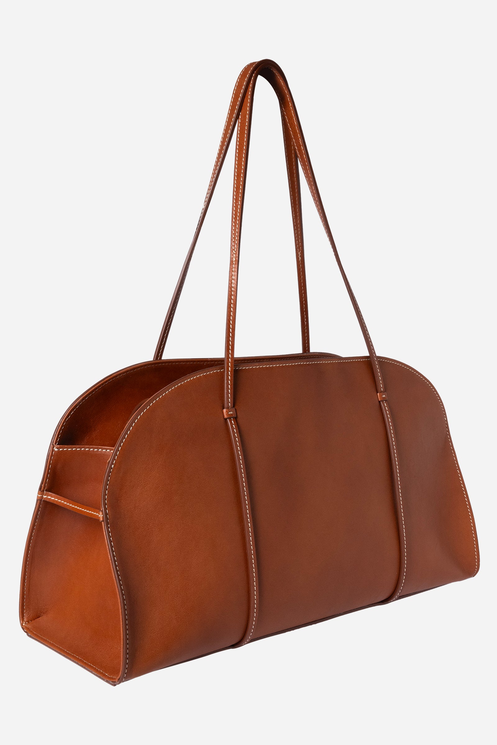 Borsa Jacqueline in Pelle Liscia Cuoio