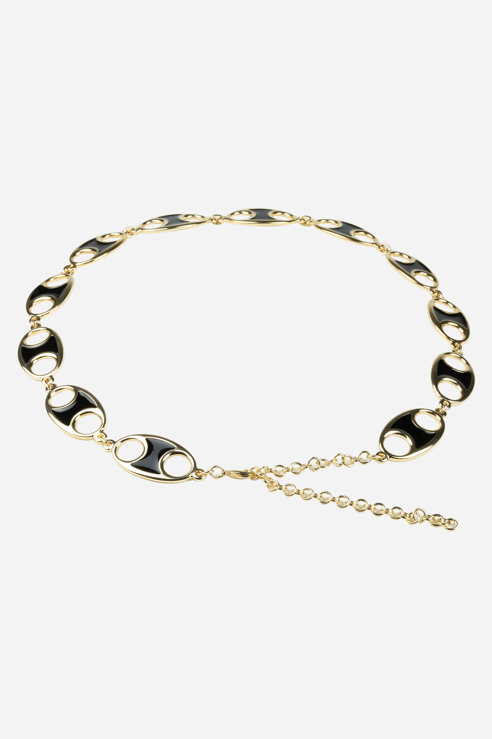 Cintura a catena Delia Oro Nero