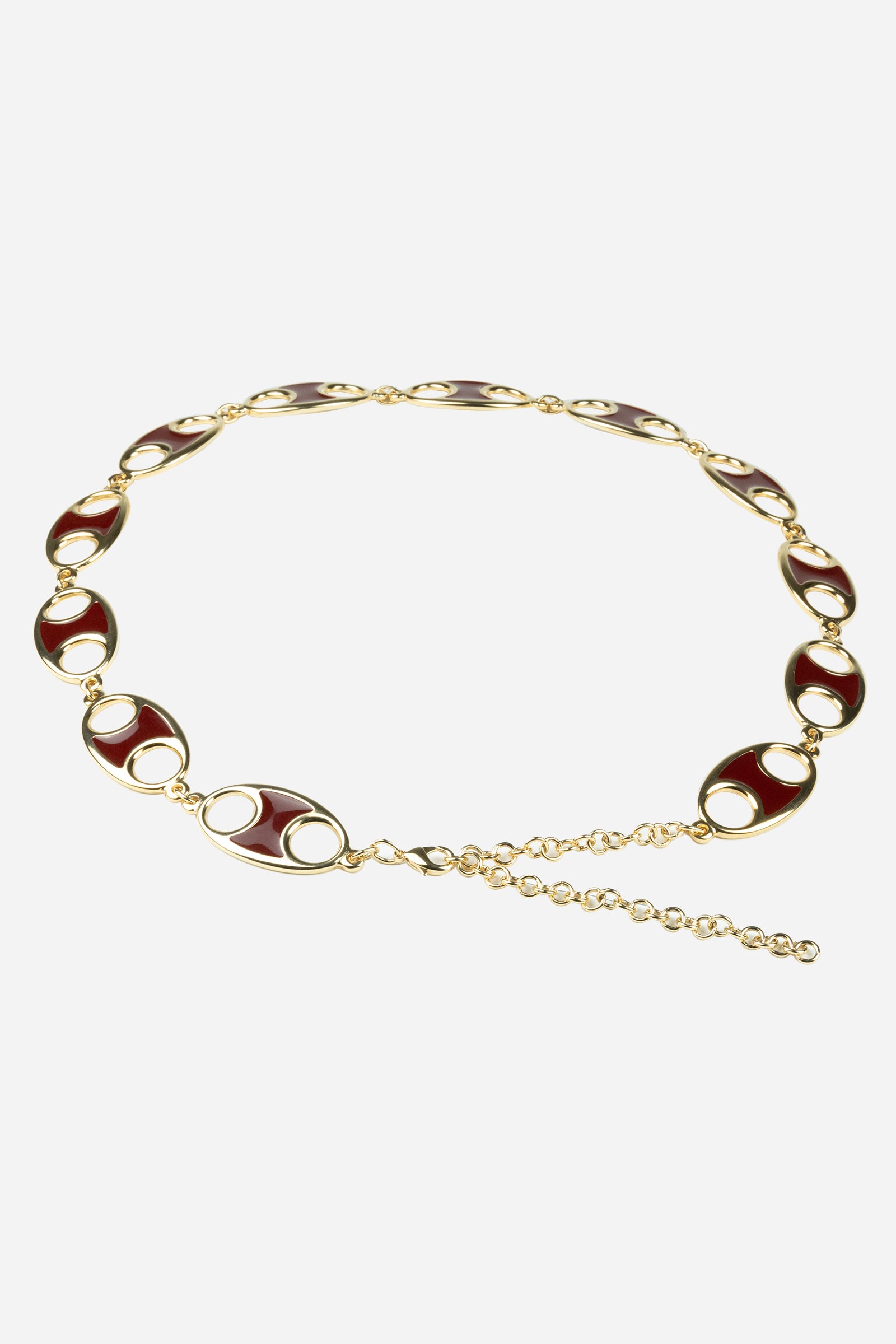 Cintura a catena Delia Oro Marrone