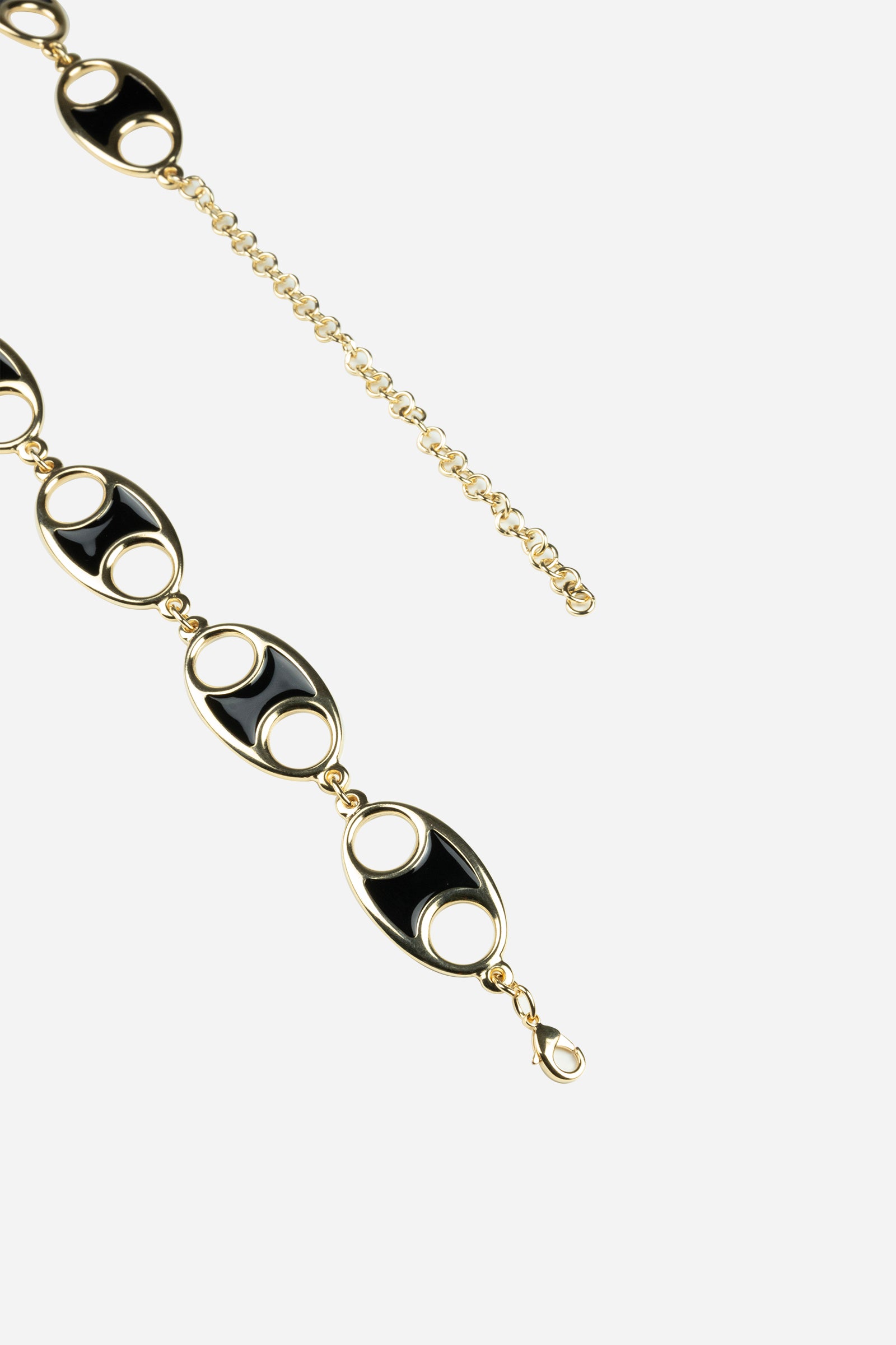 Cintura a catena Delia Oro Nero