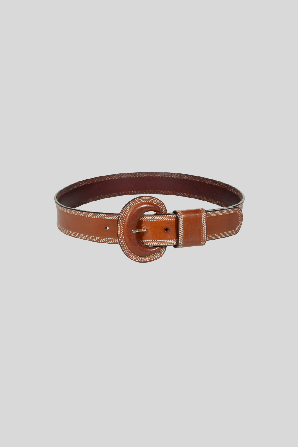 Simona Smooth Leather Belt with Elastic 