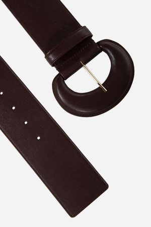 Simona Smooth Leather Belt with Elastic 