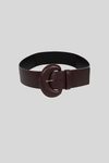 Simona Smooth Leather Belt with Elastic 