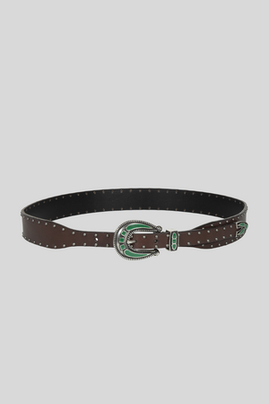 El Hierro Texan belt in smooth leather