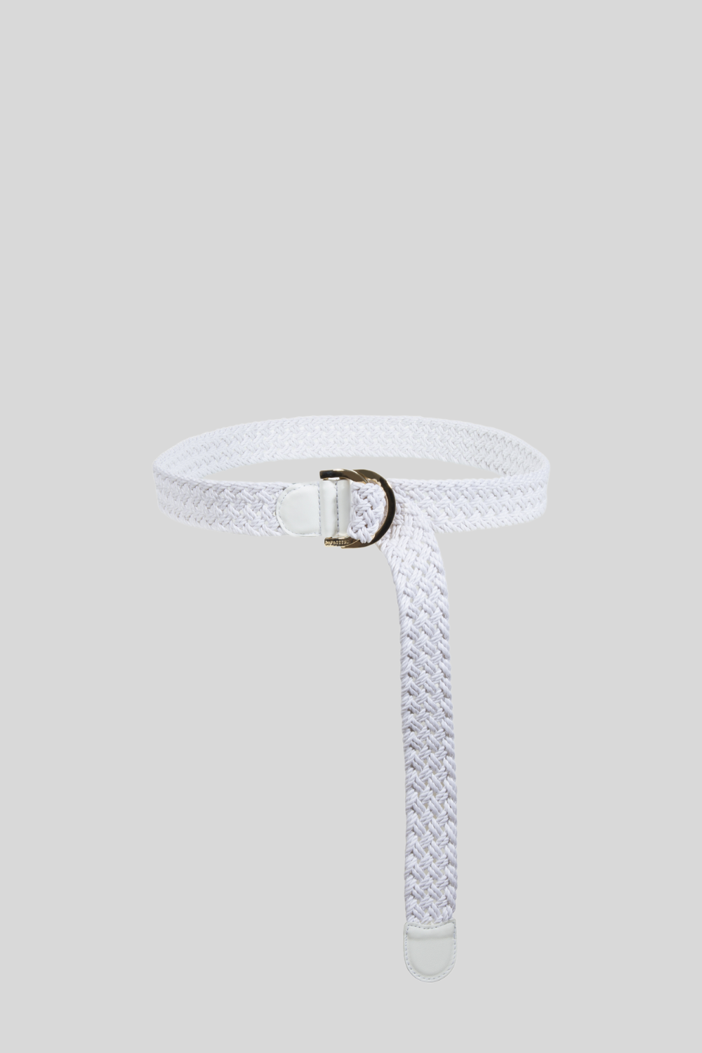 Mikonos Belt in White Cotton Ribbon