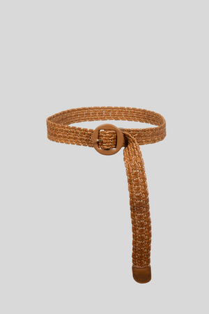 Cristina Belt in Elasticated Regenerated Ribbon Leather