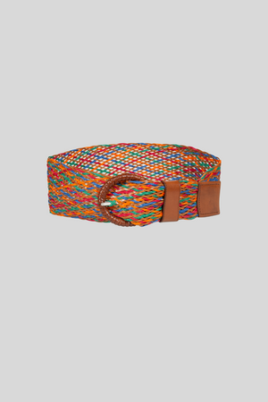 Irina Belt in woven colored cotton