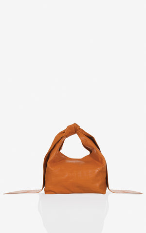 Kate borsa in pelle stampa cocco Arancio