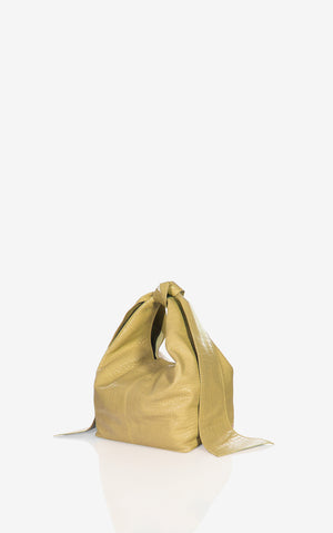 Kate borsa in pelle stampa cocco Giallo