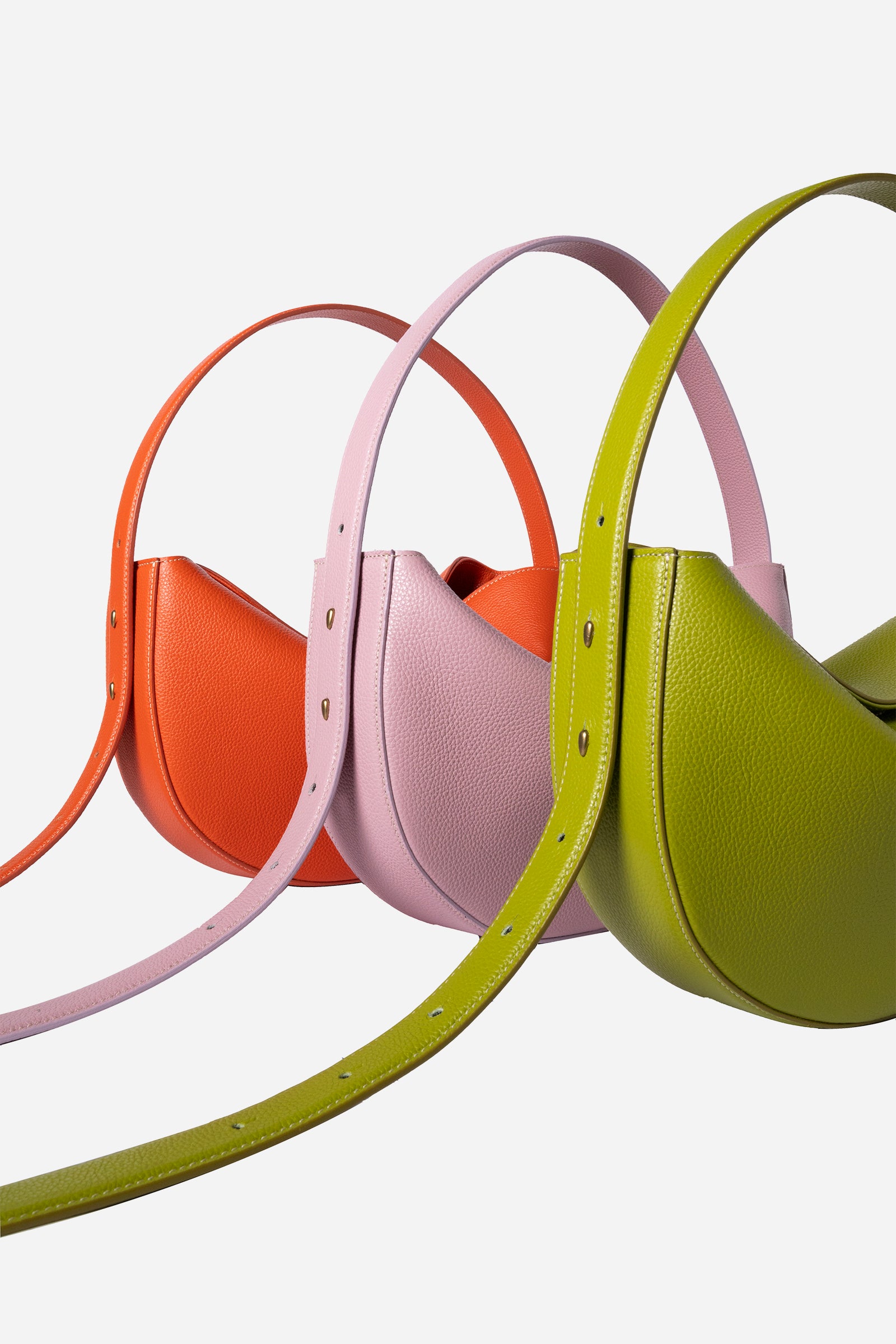 Borsa Ophelia mezzaluna in Rosa