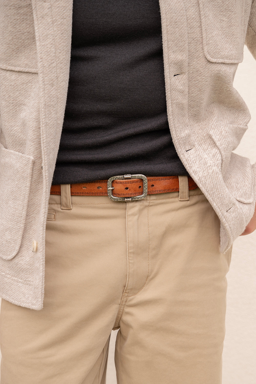 Elbrus Cintura in vera pelle liscia