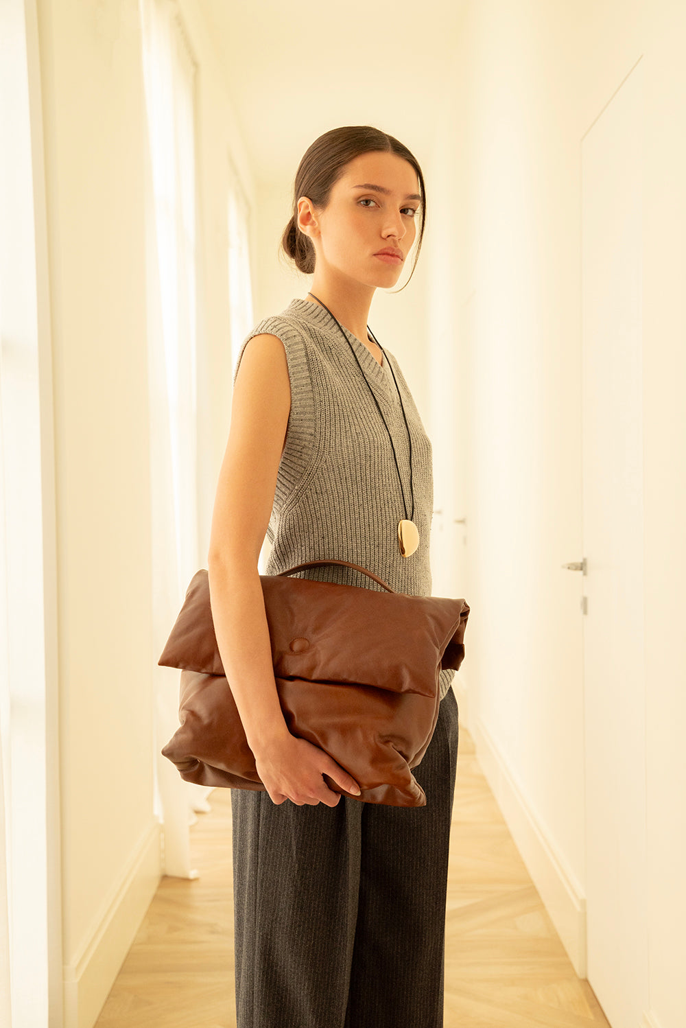 Vitto L in Pelle Liscia Marrone