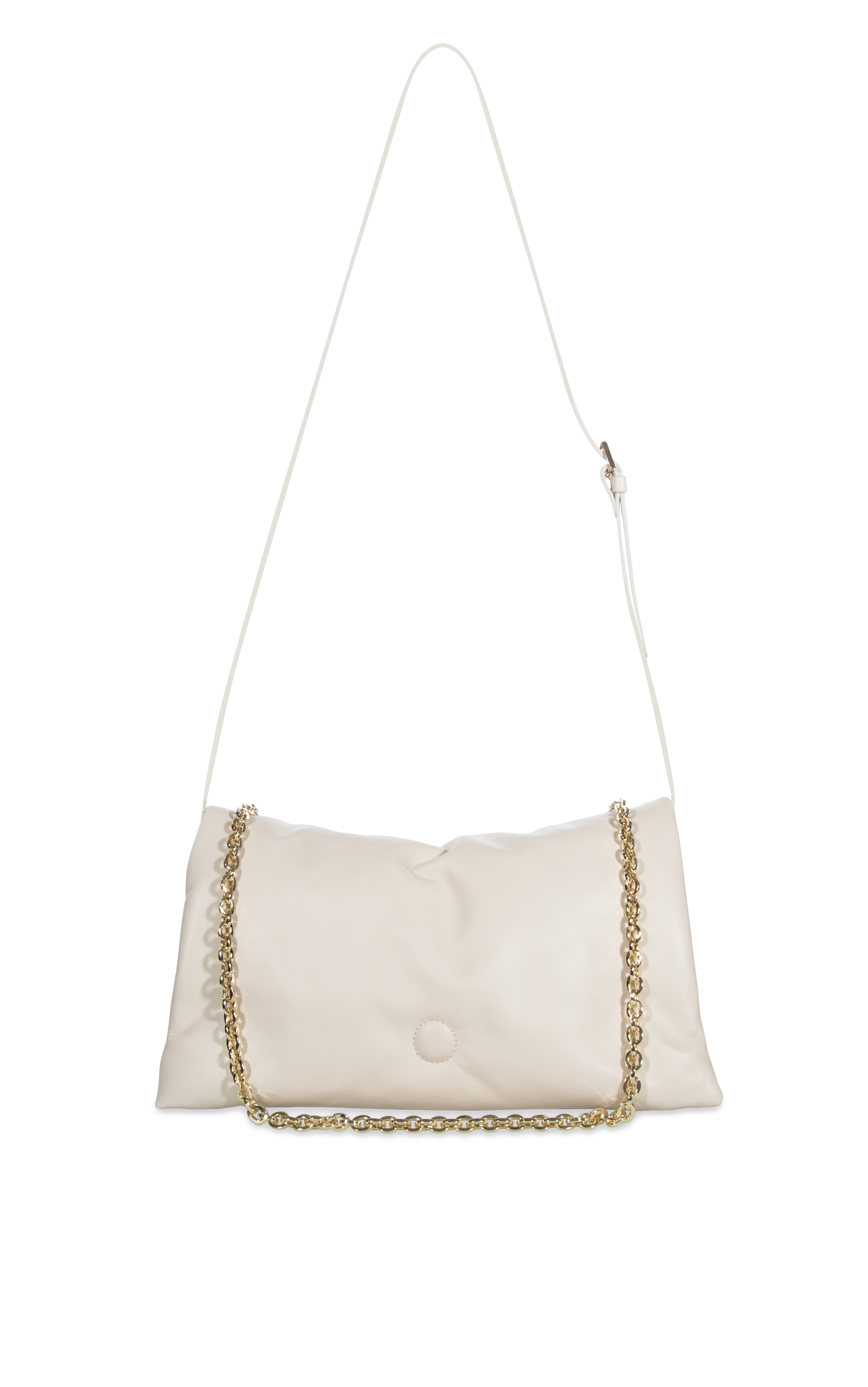 Vitto Clutch L in Smooth Nappa Leather Vanilla