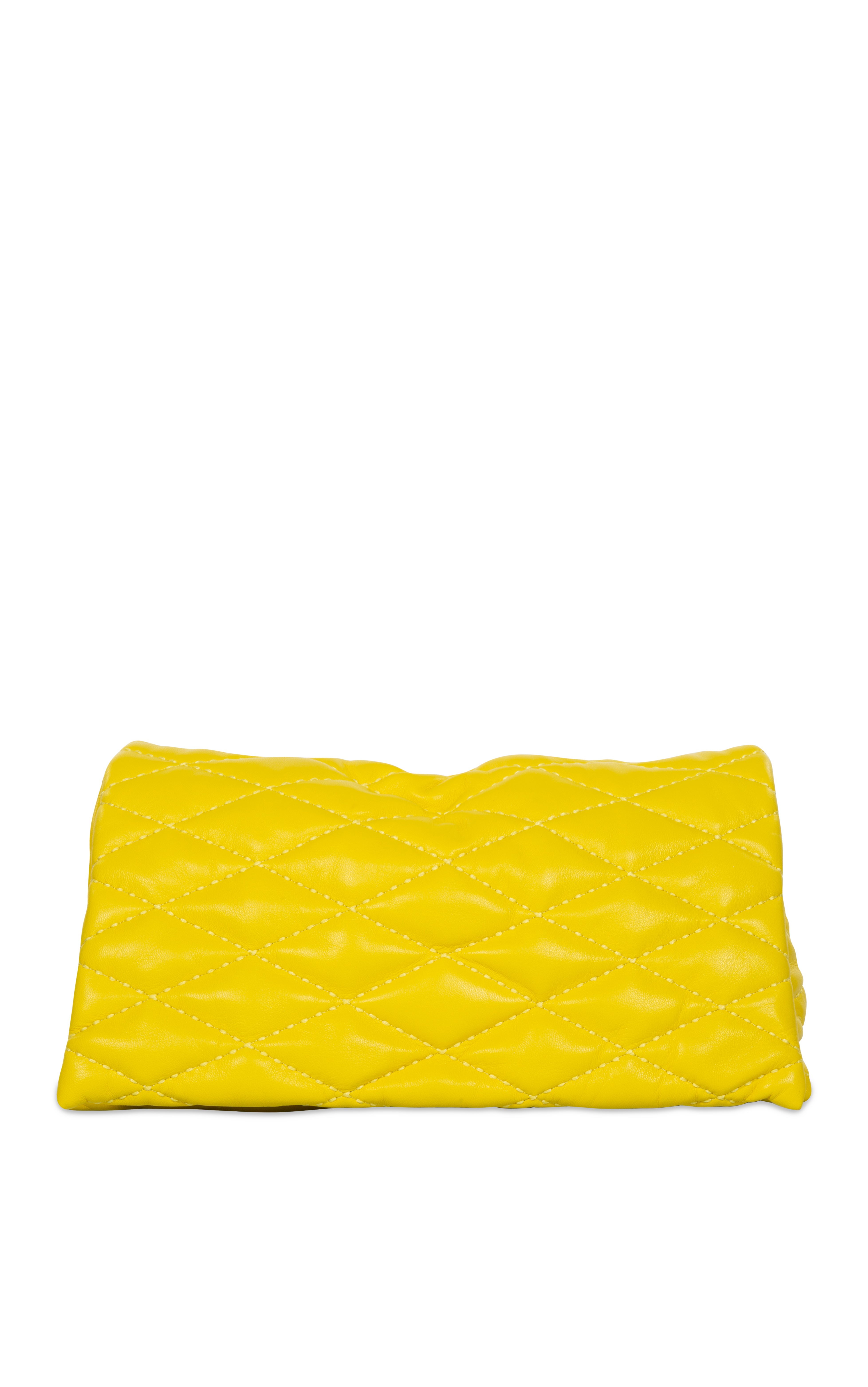 Vitto L Matelassé Clutch Yellow