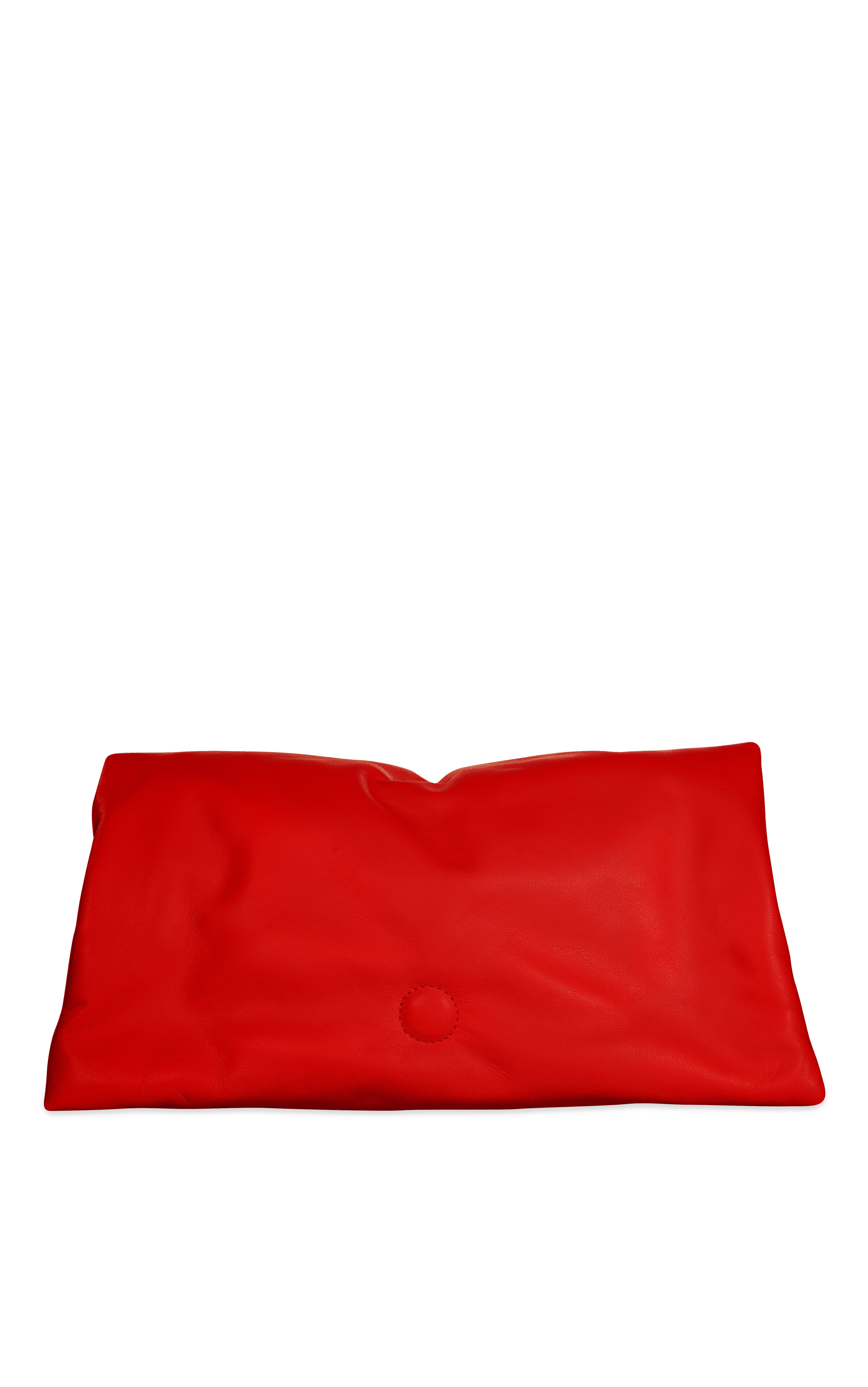 Vitto Clutch L in Smooth Nappa Leather Red