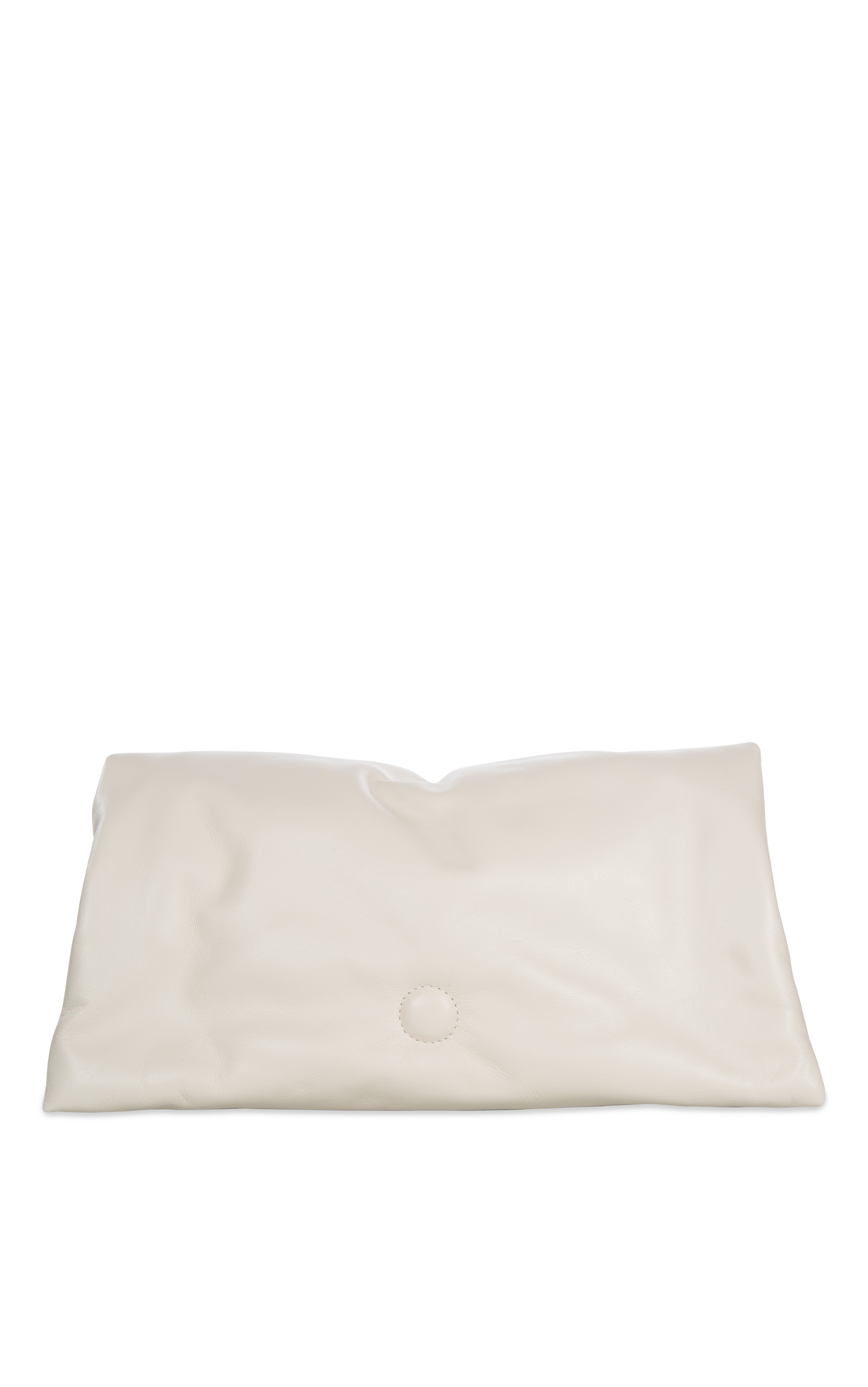 Vitto Clutch L in Smooth Nappa Leather Vanilla