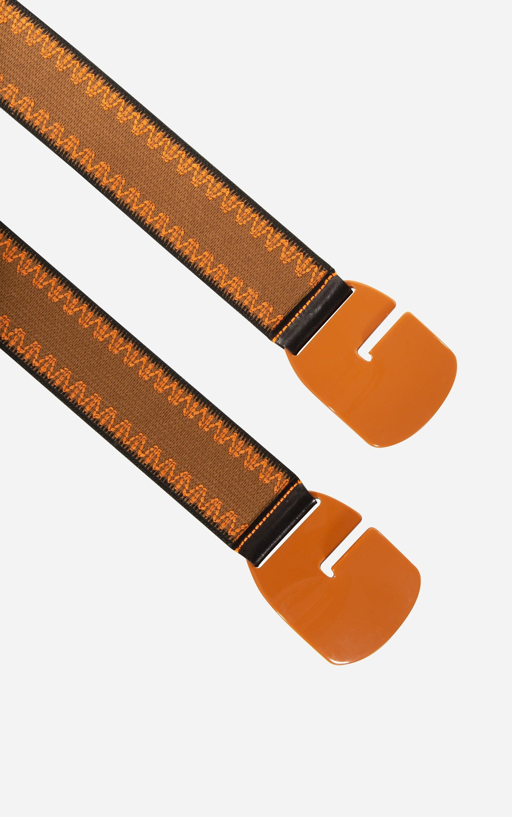 Santorini Orange Elastic Belt